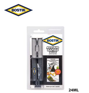 BOSTIK ACCIAIO RAPIDO MIXER PER METALLI 24ML 1PZ=(1PZ)