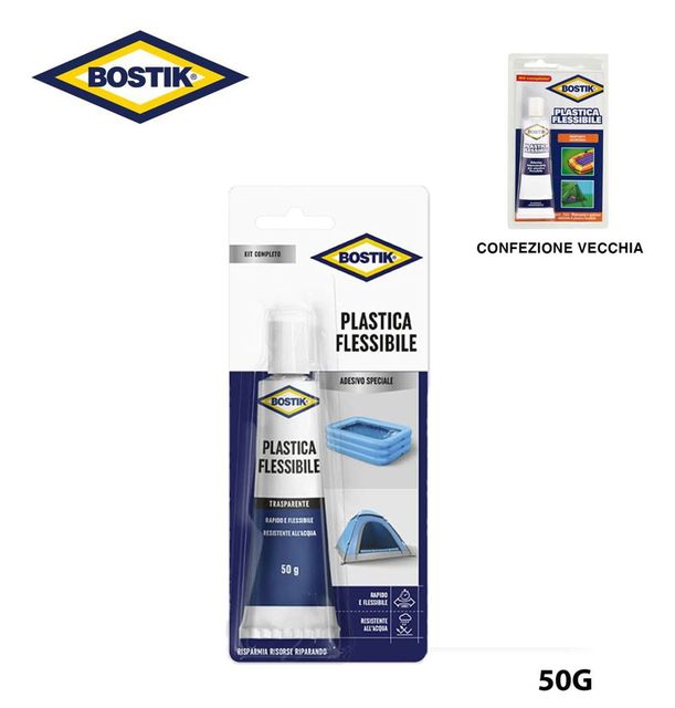 BOSTIK ADESIVO IMPERMEABILE PER PLASTICA TRASP. 50G 1PZ=(1PZ)