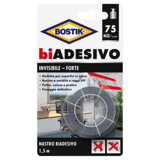 BOSTIK BIADESIVO INVISIBILE 19MMX1.5M 1PZ=(1PZ)