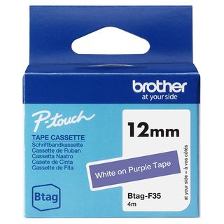 BROTHER BTAGF35 NASTRO 12MM BIANCO SU VI