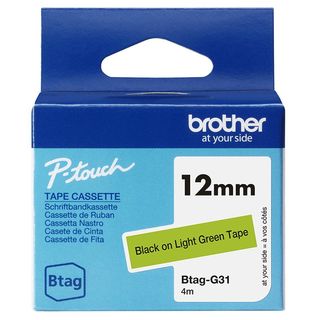 BROTHER BTAGG31 NASTRO 12MM BK SU VERDE