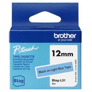 BROTHER BTAGL31 NASTRO 12MM BK SU AZZURR