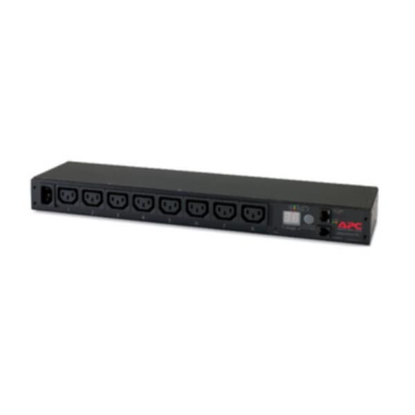 APC Rack PDU, Metered, 1U, 12A208V, 10A230V, (8) C13