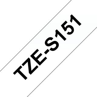 BROTHER TZES151 LAMINATO BK TRASPARENTE
