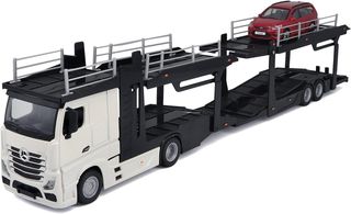 BURAGO BISARCA CON RIMORCHIO CON AUTO 1:43