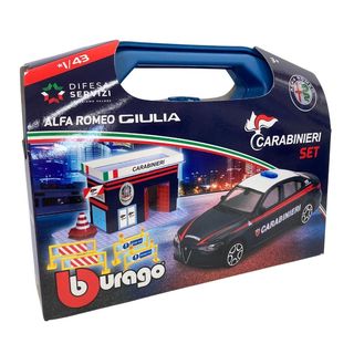 BURAGO STREET FIRE CASE PACK ON THE GO! CARABINIERI - 1:43