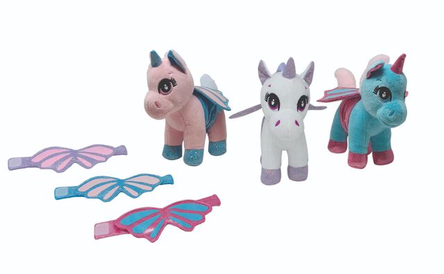 Baby Unicorn - Cuccioli Unicorno Peluche 15 cm con Bracciale Alato 2 in 1 unico…