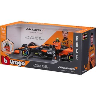 Bburago F1 MCLAREN MCL39 2024 #4 W/NORRIS FIGURE 1:24