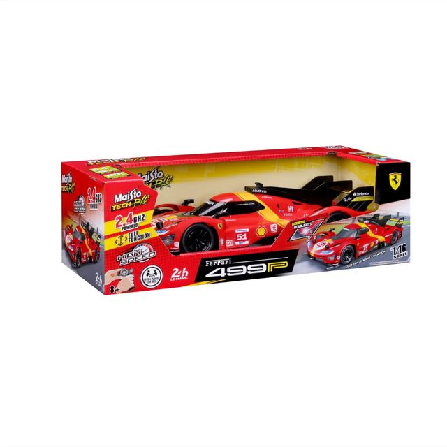 Bburago MAISTO TECH RC FERRARI 499P LMH (2023 24H LE MANS CHAMPION) - 1:16