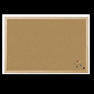 Bi-Office Budget Wood - Bacheca - montabile a parete - 600 x 450 mm - sughero -…
