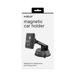 Celly Ghost Super - Supporto carta magnetica per telefono cellulare - nero