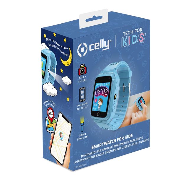 Celly KIDSWATCH - Blu - smartwatch con cinturino - schermo 1.54" - Bluetooth - …