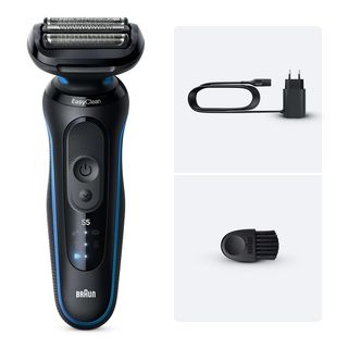 Braun Rasoio Elettrico Serie 5 Wet&Dry 3 Lame 52-B1000S Blu