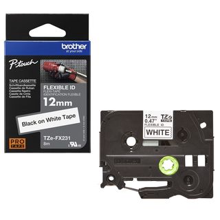 Brother TZE-FX231 nastro per etichettatrice Nero su bianco TZ