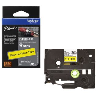 Brother TZE-FX621 nastro per etichettatrice Nero su giallo