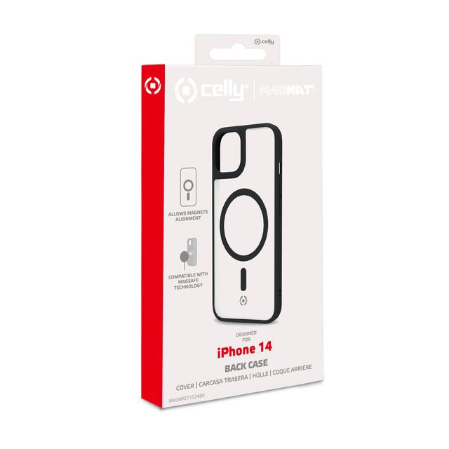Celly Magmatt - Cover per cellulare - compatibile MagSafe - policarbonato, TPU …