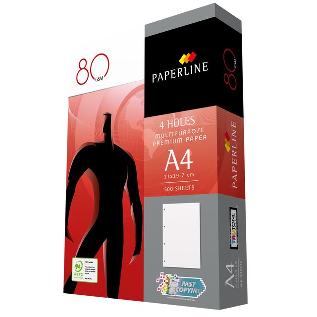 CARTA PAPERLINE COPY A4 80GR 500FG 4 FORI