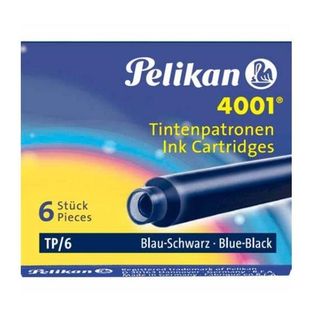 CARTUCCE D'INCHIOSTRO PELIKAN 4001  TP6 BLU NERO