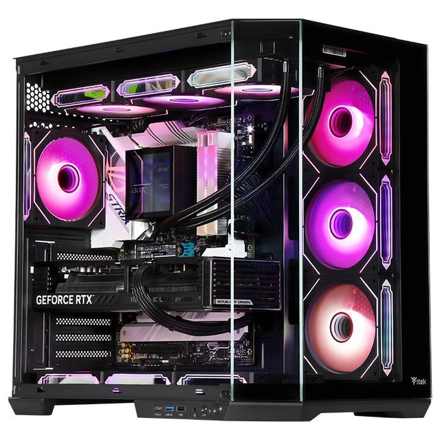 CASE GAMING DARK CAVE AKU - NO ALIMENTATORE - ARGB FAN - NERO (ITGCADCAKB)