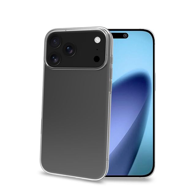 CELLY APPLE iPHONE 17 PRO MAX COVER IN MORBIDO TPU ANTI-SHOCK TRASPARENTE