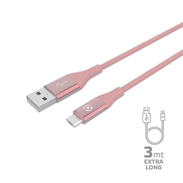 Celly USBMICROCOL3M - Cavo USB - USB (M) a Micro-USB Tipo B (M) - DC 5 V - 2.4 …