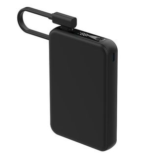 CELLY POWERBANK 10.000mAh 20 W CON CAVO USB-C INTEGRATO E DISPLAY NERO