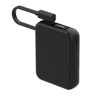 CELLY POWERBANK 5.000mAh 20 W CON CAVO USB-C INTEGRATO E DISPLAY NERO