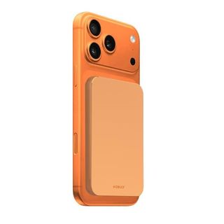 CELLY POWERBANK WIRELESS Magsafe 5.000mAh 15 W USB-C INDICATORE LED ORANGE