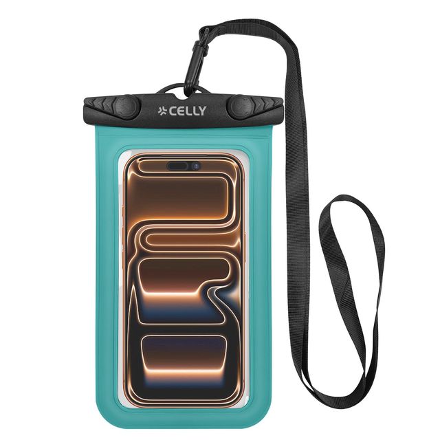 CELLY SPLASHBAG CUSTODIA IMPERMEABILE PER SMARTPHONE FINO A 7" TRASPARENTE CHIU…