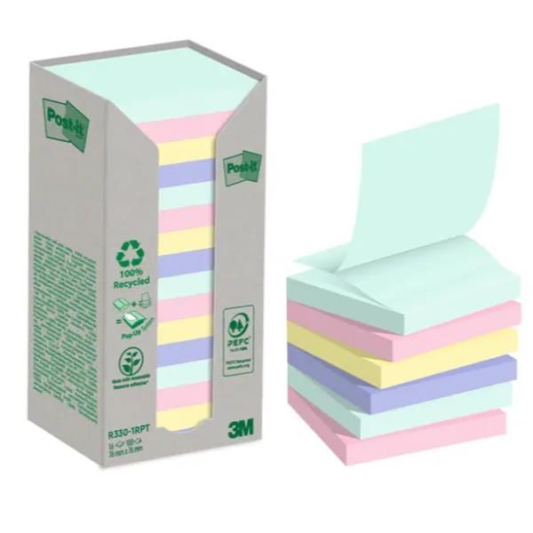 CF16 POST-IT Z-NOTE/ASS/76X76/100FF