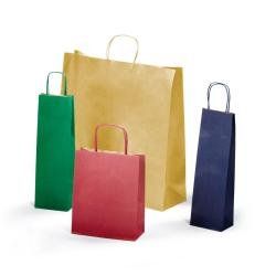 CF25SHOPPER 22X10X27 TINTA UNITA ASSORTITI VERDE SCURO BLU ROSSO RUBINO ORO E A…