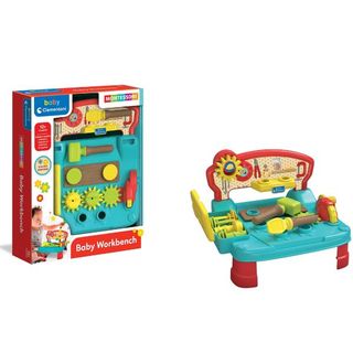 CLEMENTONI BABY MONTESSORI WORKBENCH BANCHETTO DA LAVORO CON MARTELLO CACCIAVIT…