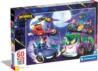 CLEMENTONI PUZZLE 60 MAXI DC BATWHEELS