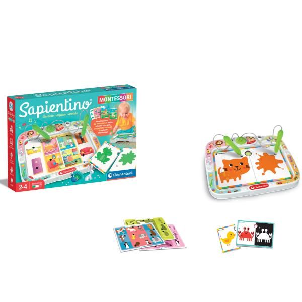 CLEMENTONI SAPIENTINO MONTESSORI ASSOCIO IMPARO SORRIDO BANCHETTO CON SCHEDE AT…