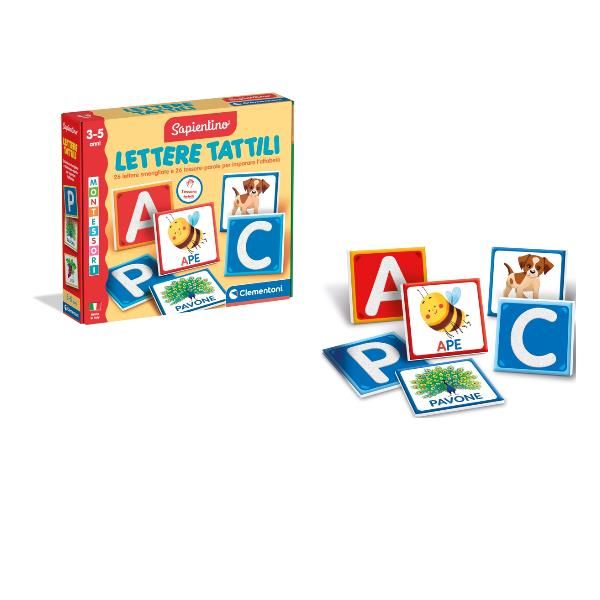 CLEMENTONI SAPIENTINO MONTESSORI LETTERE TATTILI SCHEDE EDUCATIVE PER IMPARARE …