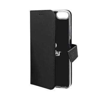 Celly WALLY800 - Flip cover per cellulare - plastica, similpelle - nero - per A…