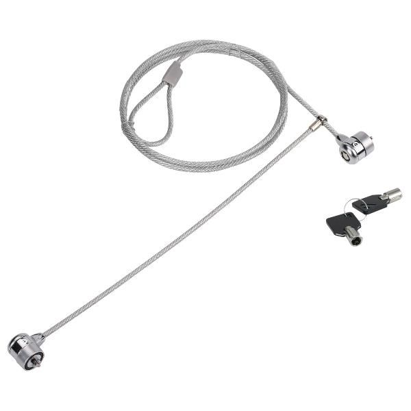CONCEPTRONIC CAVO DI SICUREZZA PER NOTEBOOK CON LUCCHETTO A DOPPIA TESTA CON CH…
