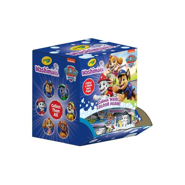CRAYOLA Washimals pets Paw Patrol - espositore da banco 1ct bustina 24 pz - 74-…