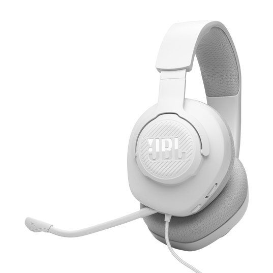 CUFFIA GAMING CON MICROFONO QUANTUM 100 BIANCO (JBLQTUM100M2WHT)