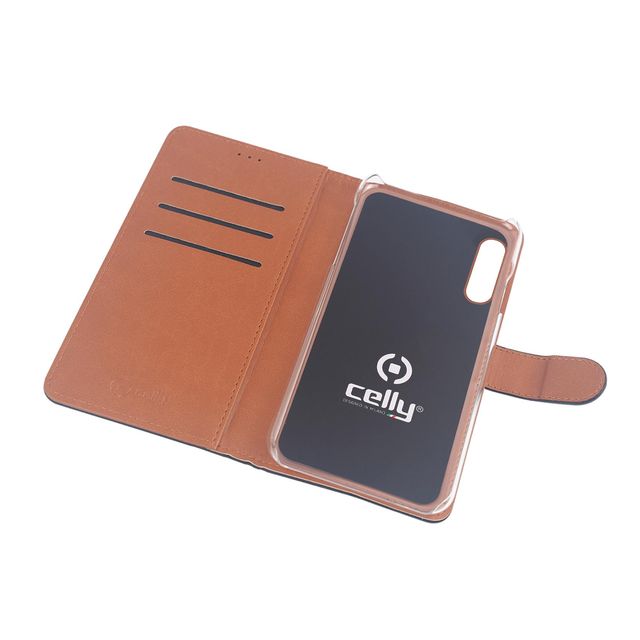 Celly Wally - Flip cover per cellulare - similpelle - nero - per Samsung Galaxy…