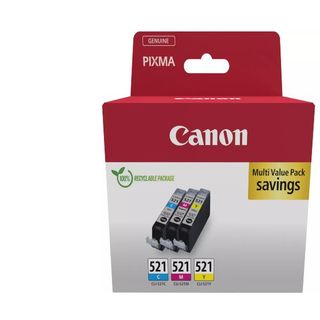 Canon CLI-521 C/M/Y Multi pack - Confezione da 3 - 9 ml - giallo, ciano, magent…