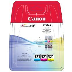 Canon CLI-521 Multipack - Confezione da 3 - 9 ml - giallo, ciano, magenta - ori…