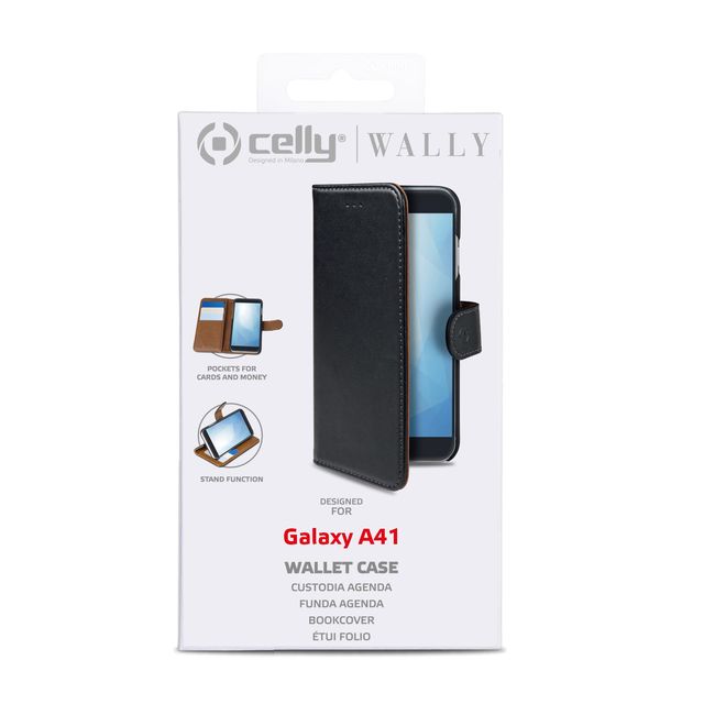 Celly Wally WALLY906 - Flip cover per cellulare - plastica, similpelle - nero -…