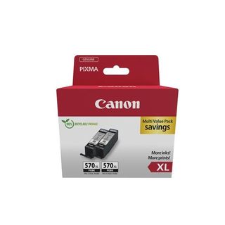 Canon PGI-570PGBK XL Twin Pack - Confezione da 2 - 22 ml - XL - nero - original…