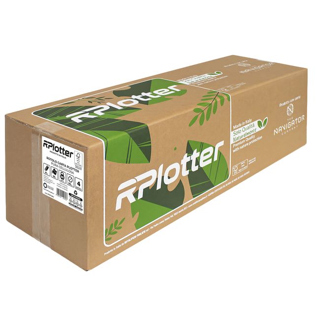 Carta plotter inkjet e laser bianco 610mm x 50mt 90gr in carta Navigator Company