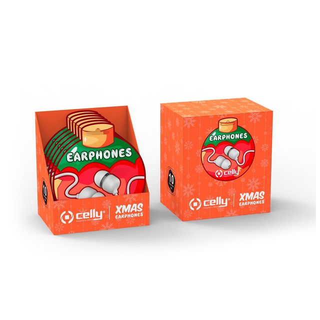 Celly XMASEARBALL - Auricolari con microfono - in-ear - cablato - jack 3,5 mm -…