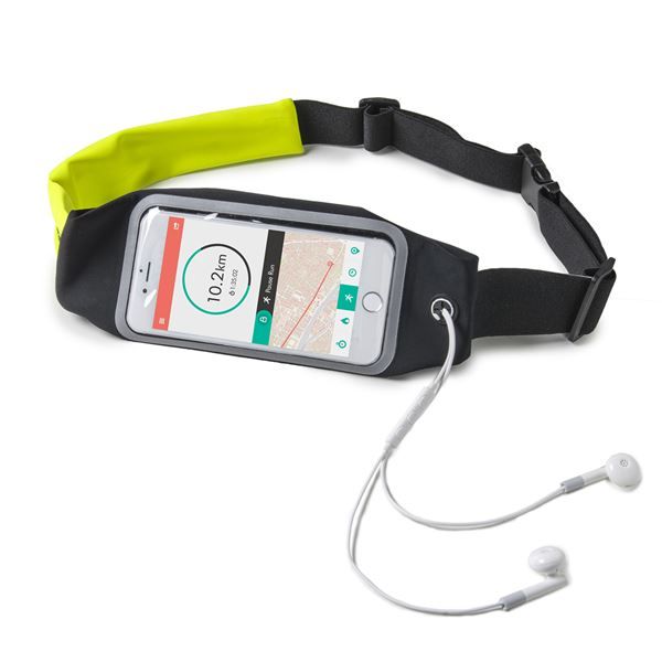 Celly RunBelt Duo XXL - Marsupio per cellulare - giallo - 6.2"