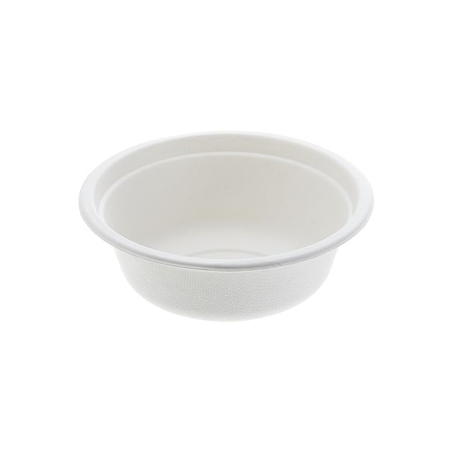 Ciotola monouso Bio - rotonda - diametro 13,5 cm - 350 ml - cellulosa - bianco …