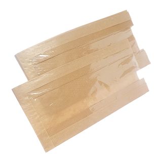 Conf 1000 sacchetti per alimenti con finestra 14x24cm - 8cm avana Viva