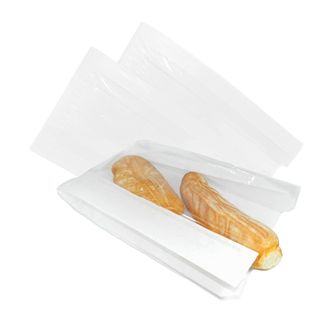 Conf 500 sacchetti per alimenti con finestra 20x34cm - 9cm bianco Viva